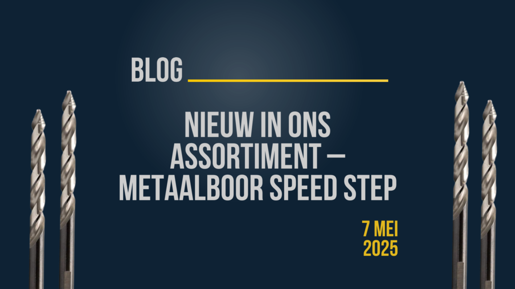 Banner: Nieuw in ons assortiment - metaalboor speed step
