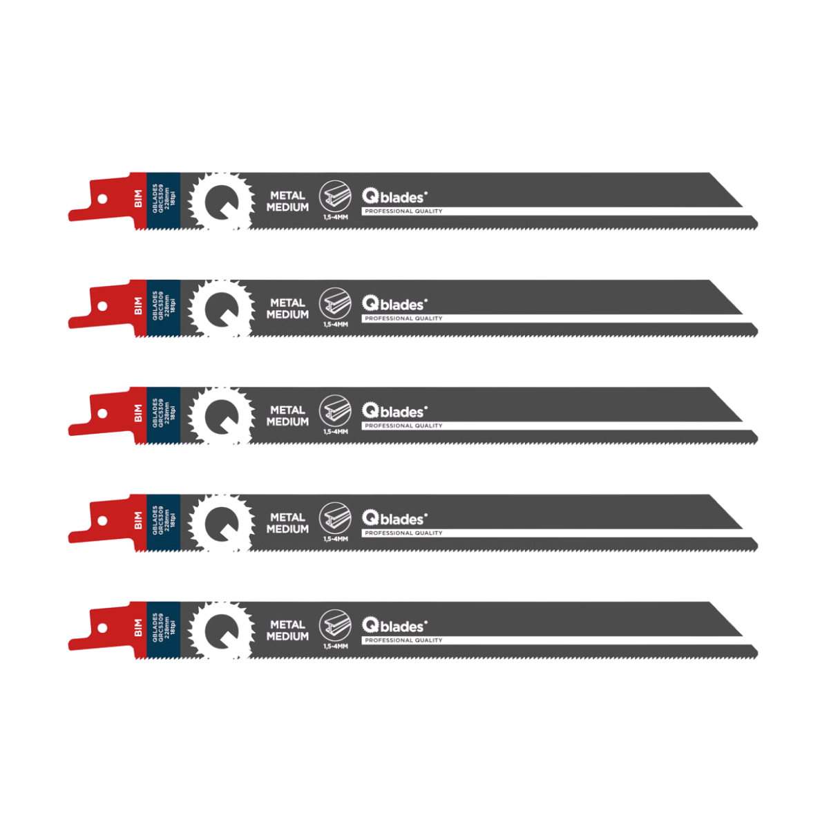 Qblades BIM Reciprozaag | 1122EF | Metaal 5st.