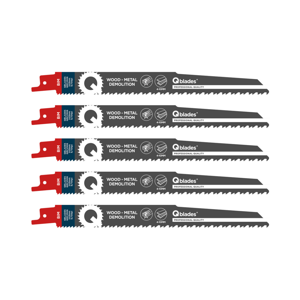 Qblades BIM Reciprozaag | S3456XF | Multifunctioneel 5st.