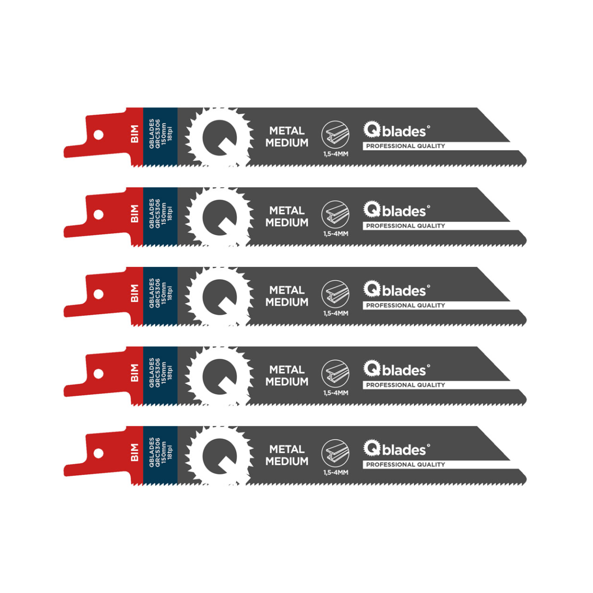 Qblades BIM Reciprozaag | S922EF | Metaal 5st.