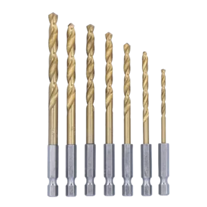 Spiraalboren set | 7 delig | Tin gecoat HSS geslepen